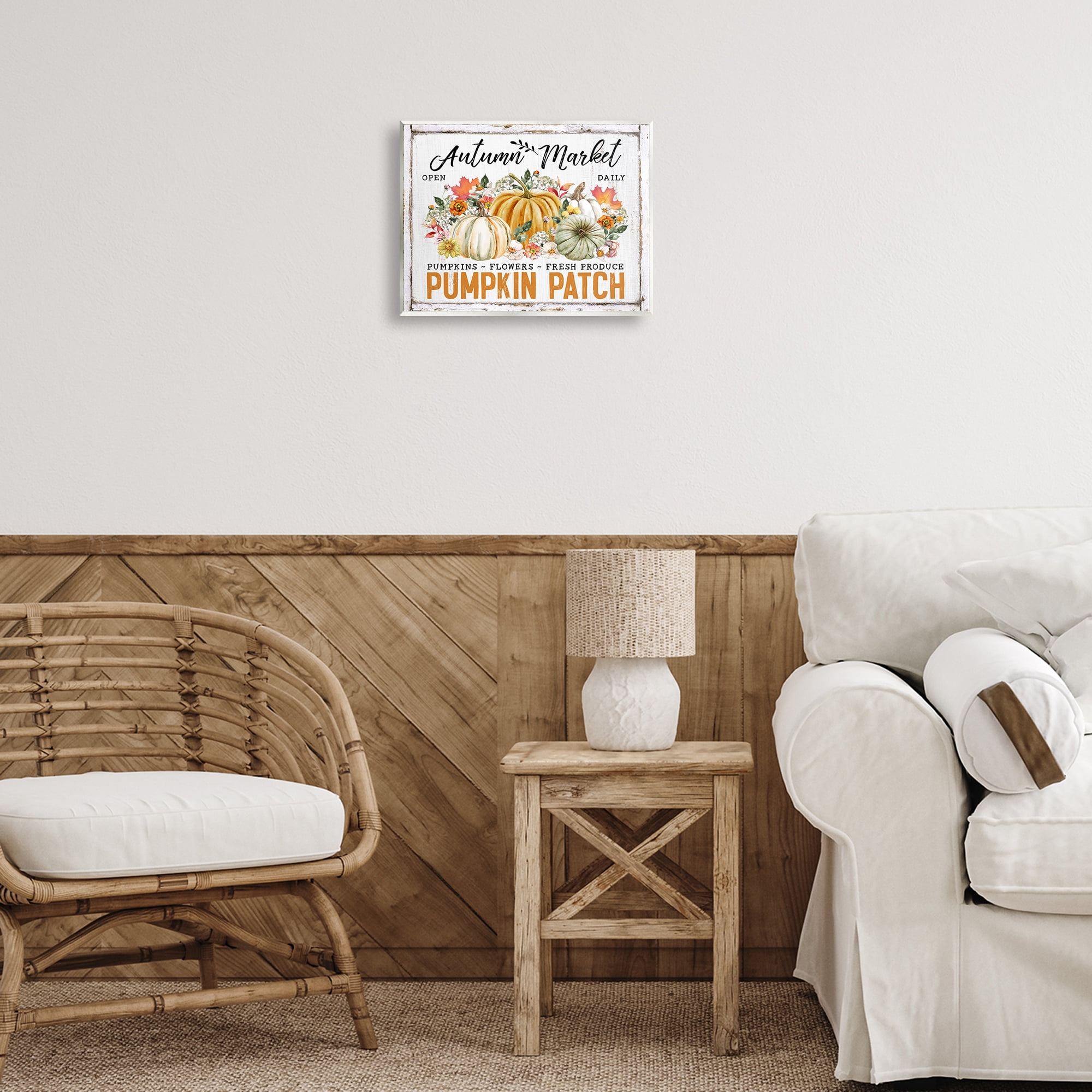 Stupell Industries Rustic Autumn Market Holiday Painting Unframed Art Prints Wall Art, 14 x 11