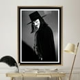 thumbnail image 4 of V For Vendetta, Canvas Home Decor, Wall Art Canvas, Living Room Printed Canvas, Famous Quote Wall Decor, V For Vendetta Art Canvas, Canvas Wall Decor - Gallery Wrapped, 4 of 5
