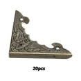 thumbnail image 2 of sweethay 20 piezas, cubierta de esquina de de Metal con ángulo de 90 grados, Protector de borde de puerta de estilo Vintage, accesorios para Artesanía, 2 of 6