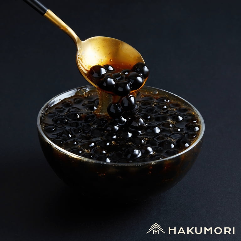 HAKUMORI Instant Brown Sugar Tapioca Pearls, Ready in 25 Seconds