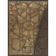 thumbnail image 2 of Richard Nicolaüs Roland Holst 11x14 Gold Ornate Wood Frame and Double Matted Museum Art Print Titled - Design for Window in the Noordertransept in De Dom in Utrecht 42 (ca. 1878-1938), 2 of 4
