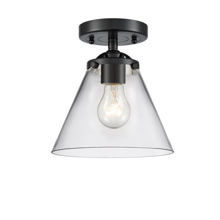 

Innovations Lighting - Large Cone-1 Light Semi-Flush Mount in Industrial