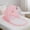 Pink, variant on Portable Baby Mosquito Net Tent with Hanging Toys, Foldable Infant Canopy Bed Netting with Ruffle Trim for Newborns and Toddlers, Travel Nursery Mesh Cover, 49" x 21" x 21"