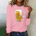 thumbnail image 5 of GERsome Women's Long Sleeve Tops Bavarian Oktoberfest Traditional National Print Casual Loose Crew Neck Shirts for Women(S-XXXL), 5 of 5