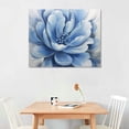 thumbnail image 2 of JEUXUS  Blue Flower Canvas Wall Art Flower Blossoming Picture Print Wall Painting Modern Artwork Wall Décor for Bedroom Living Room Bathroom, 2 of 4