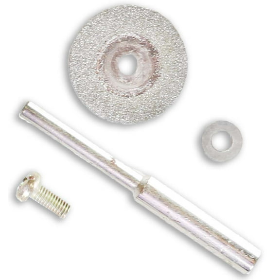 HAWK Diamond Wheel | 3/4" (19.1 mm) Diameter | Double-Sided Diamond Particles | 1/8" (3.2 mm) Shank | Metal Cutting Expertise | Rotary Tool Compatible