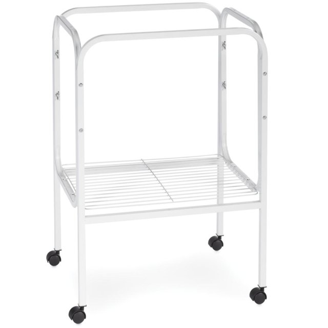 Bird Cage Stand - White