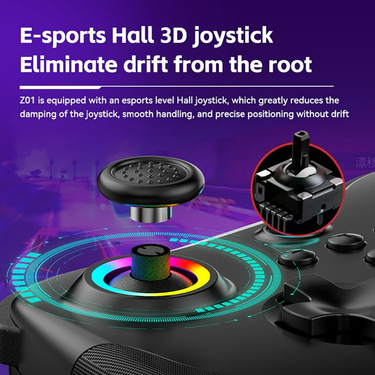 Z01 Wireless Games Controller with Bluetooth, Gyro Joystick Double