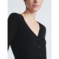 thumbnail image 5 of Scoop Women's and Women’s Plus V Neck Cardigan Sweater, Lightweight, Sizes XS-4X, 5 of 5