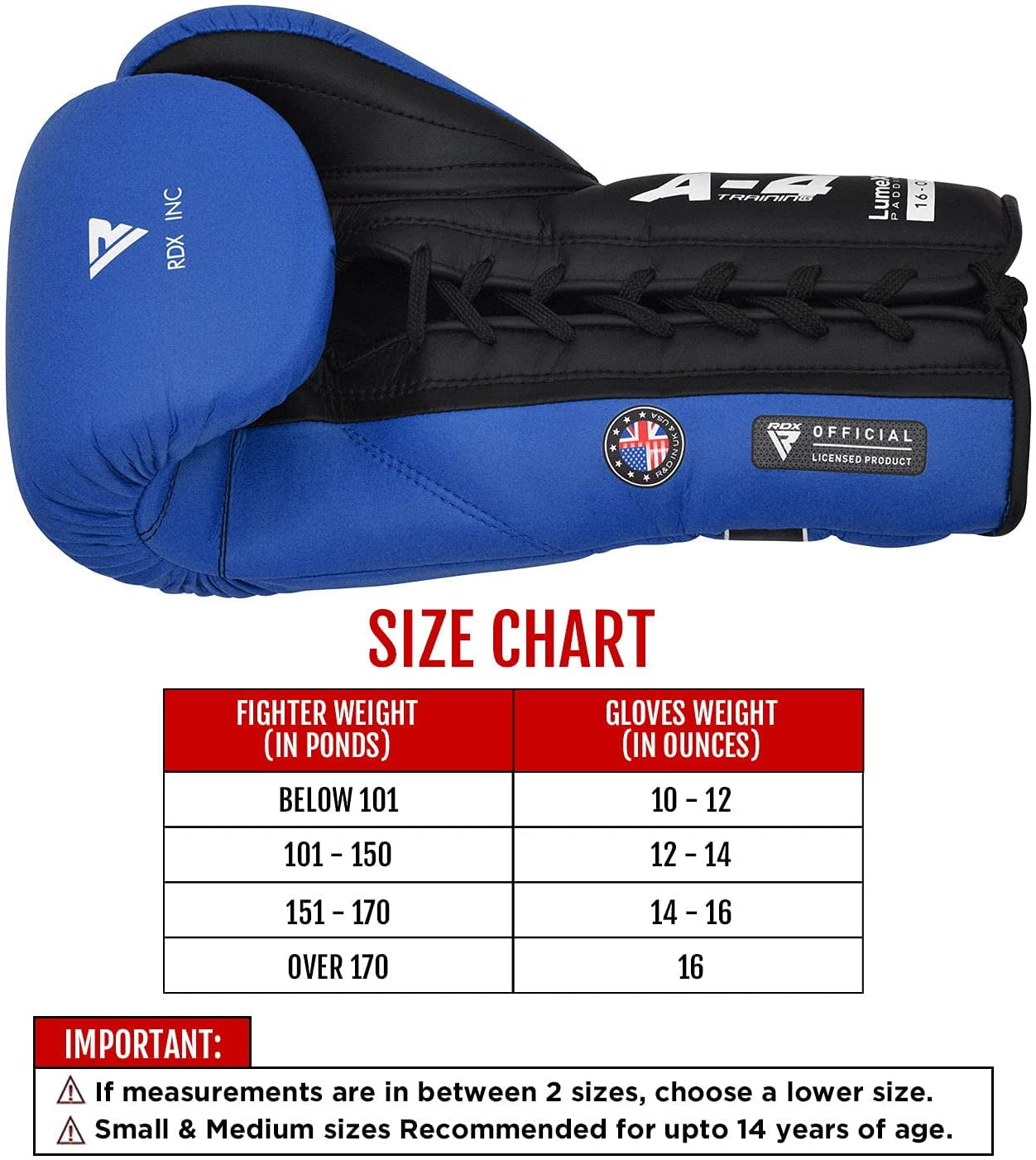 RDX Professional Boxing Fight Gloves, APEX Lace-Up Competition Fighter Gloves, Super Skin Maya Hide Leather, Padded Wrist Support, Multi-Layered, Traditional Extra Long Laces for Firm Secure Fit