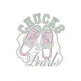 thumbnail image 2 of Zapatos ingleses sencillos con estampado, moda femenina, cuello redondo, manga corta, camiseta deportiva informal, tops de verano cómodos para vacaciones, camisetas informales., 2 of 6