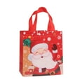 thumbnail image 2 of Bolsa de Regalo Navideña No Tejida, Negra, Reutilizable, de 23 X 22 Cm, con Asa Resistente | Bolsa Pequeña para Envolver Dulces Navideños | Almacenamiento Multiusos para Decoración Navideña, 2 of 6