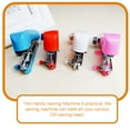 thumbnail image 3 of WHAMVOX 4Pcs Red Mini Handheld Sewing Machine for DIY Projects and Textiles, 3 of 8