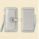 thumbnail image 4 of Cartera gris claro europea y americana Cartera de cuero con Cremallera larga para mujer Cartera de cuero bolso de gran capacidad, 4 of 5