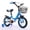 Blue, variant on 12 inch Kids Bike with Training Wheels, Children Bike with Adjustable Handlebar, Kids Bicycle for Boys Girls Toddlers Age 3-5, 2-in-1 Red Toddler Bike