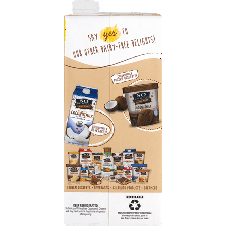 So Delicious Dairy Free Original Barista Style Coconut Milk Creamer, 32 fl oz