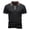 (Casual 410)Black, variant on Fashion Shirt for Men Solid Color Blouse Big & Tall Casual Short Sleeve Summer Turndown Collar Zipper Knitted Business Tops Tees Plus Size