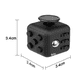 thumbnail image 3 of 6en1 Cubo Anti Estrés, fidget Cube Belug Negro, 3 of 4