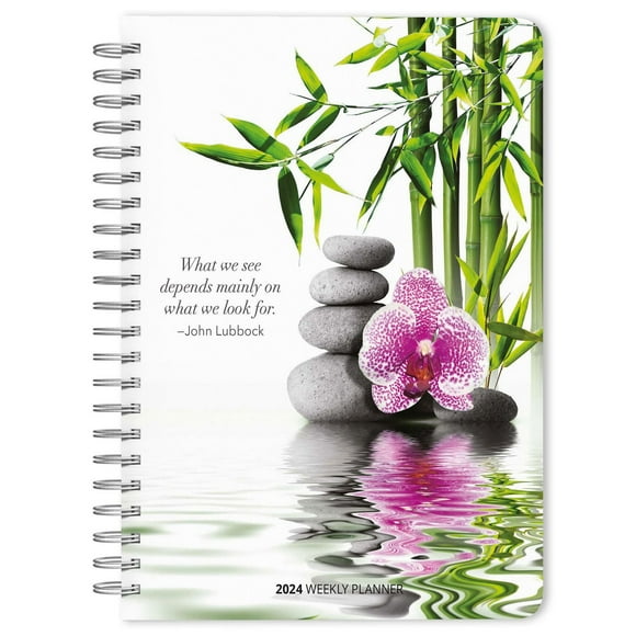 Brush Dance Vivre en pleine conscience 2024 Agenda de bureau avec 19.69x18.1 CM, 9781975470005