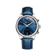 thumbnail image 1 of New Men Watch Blue Leather Band Round Dial Analog Quartz Wrist Watch Man Daily, 1 of 5