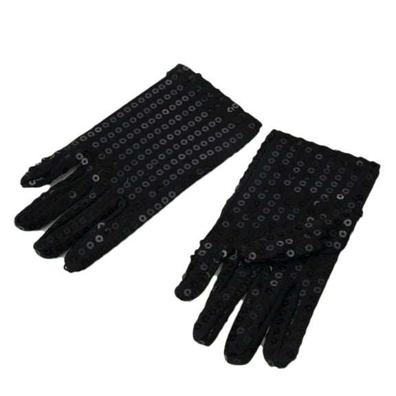 Flower Girl Gloves Sequined Gloves First Communion Short Princess Gloves for Wedding