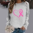 thumbnail image 1 of FcBaudy Hauts pour Femmes, Blouses et Chemises à Manches Longues Col Rond, Chemises pour Femmes Prévention Col Rond Décontracté Imprimé Raglan Manches Longues Col Rond Chemise Haut en polyester pour Femmes, 1 of 4