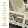 thumbnail image 2 of Textured Solid Imperial Red Chaise Lounge Cushion, 2 of 8