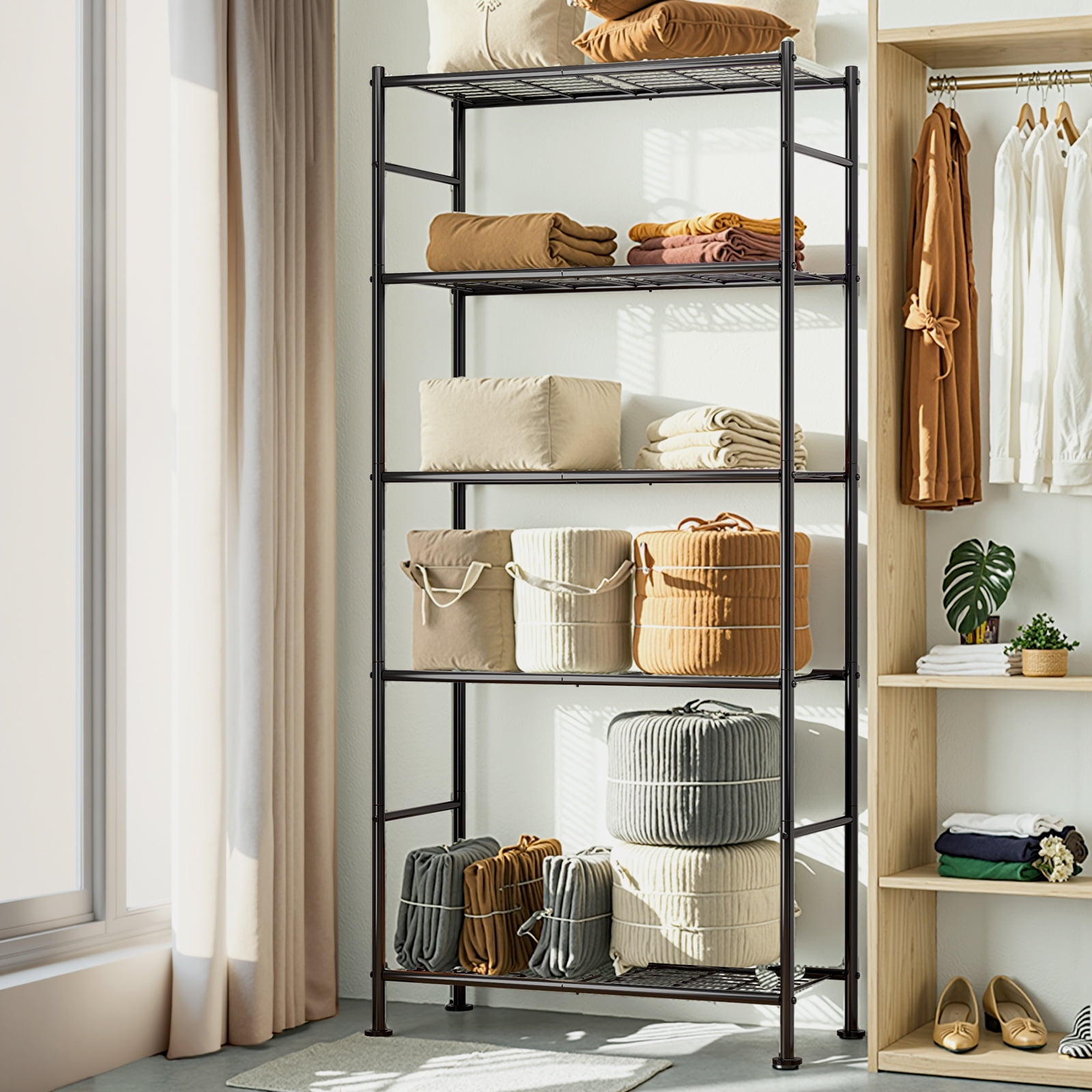 英語SLG SIEGE【ユニット未切り離し】 Sakugi Heavy-Duty 5-Tier Wire Storage Shelves, 33.1