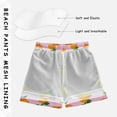 thumbnail image 3 of FORMRS Boys Swim Trunks Quick Dry Mesh Liner Boardshorts Sizes XS-XL, Cartoon Oranges, 3 of 7