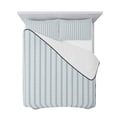 thumbnail image 7 of Blue Striped Twin XL Size Down Alternative Comforter, Lightweight Comforter Quilt Bedding Set with Pillow Shams Blue White Stripes Farmhouse All Seasons Bed Comforter Duvet Insert 68"x98", 7 of 7