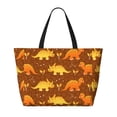 thumbnail image 2 of Fotbe Dinosaurs and Leaves Bolsa de Viaje para Playa - Resistente al Agua, Bolsa Tote de Gran Capacidad y Ligera con 7 Bolsillos para Mujeres y Hombres, 2 of 7
