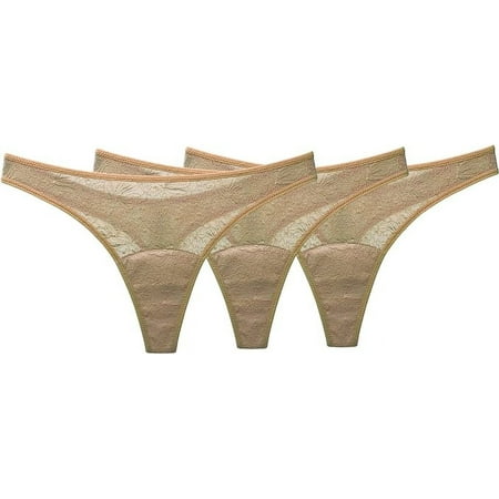 Shero Goodbye Leaks Panty - Lace Thong Taupe LG (3 Pack)