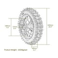 thumbnail image 2 of 3.00-10 Dirt Bike Tire, 3.00-10 Tire 10" Rear Wheel Tire Assembly 1.6x10 Rim,12mm Axle, 420 Chain Sprocket and Brake Assembly for CRF50 XR50 SSR Apollo Taotao 70cc 90cc 110cc Pit Dirt Bike, 2 of 9