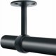 thumbnail image 2 of Soporte para barra de cortina Soporte para barra de armario con tornillos Soporte de techo para cortina y armario, acero inoxidable negro mate, diámetro 32 mm, 2 piezas （32 mm, 2 of 4