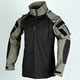 thumbnail image 4 of pstuiky camisas de manga larga para hombre, Camiseta deportiva de manga corta con cuello alto para hombre, color liso, para entrenamiento al aire libre salir tops xxxl, 4 of 7