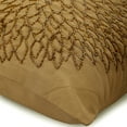 thumbnail image 2 of The HomeCentric Euro Shams, Gold European Shams Pack of 2, 26x26 inch (65x65 cm), Silk Euro Sham Covers, Nature & Floral, Beaded, Modern Euro Size Pillow Shams Easter - Gold Blossomings, 2 of 3