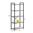 thumbnail image 2 of Casacomoda 5-Tier Bookshelf, Freestanding Book Shelf, Home Office Bookcase, Storage Shelving Unit for Bedroom, Living Room, Vintage, 2 of 7