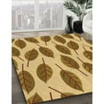 thumbnail image 3 of Ahgly Company Tapis Rectangulaire d'Intérieur Lavable en Machine Jaune Orange Transitionnel, 2 Pieds x 5 Pieds, 3 of 7
