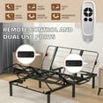 thumbnail image 5 of Donext Queen Size Zero-Clearance Adjustable Bed Base Frame Head & Foot Incline Quiet Motor Zero Gravity, Dual USB A+C Ports, 5 of 11