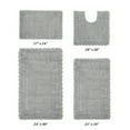 thumbnail image 5 of Better Trends 4 Piece Bathroom Rug Set 100% Cotton, Extra Soft Tufted Bath Mat, Water Absorbent & Reversible Mat, Gray Lilly Crochet Collection, 5 of 10