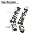 thumbnail image 2 of Naloa cartoon cute Skull star Thigh High Socks Extra Long Stretchy Sock Women Over Knee High Opaque Stocking Daily Wear, 2 of 6