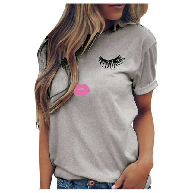 T-Shirt à Manches Courtes à Manches Courtes à Manches Courtes pour Femme
