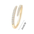 thumbnail image 3 of EGNMCR Ring Ladies Bagues Mode Dames Bijoux Mode Diamant Ouvert, 3 of 3