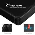 thumbnail image 5 of Gymax 6' x 4' Folding Gymnastics Tumbling Mat Thick Panel Gym Fitness Exercise Mat Black, 5 of 10