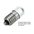 thumbnail image 4 of Uxcell 12V/0.04A E10 Mini LED Light Bulbs, 10Pcs Miniature Screw Bulbs Warm White Light, 4 of 6