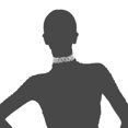 thumbnail image 3 of Collier Ras du Cou en Strass Bijoux Collier Ajustable Colliers Ras du Cou en Argent pour Femmes et Filles, 3 of 3