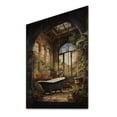 thumbnail image 2 of Designart "Vintage Tile Bathroom II" Floral Print on Natural Pine Wood, 2 of 5