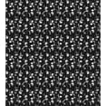 thumbnail image 3 of Floral Duvet Cover Set, Abstracted Flowers Polka Dot Chains Print on Dark Tone Background, Decorative 3 Piece Bedding Set with 2 Pillow Shams, Calking Size, Grey Charcoal Grey, by Ambesonne, 3 of 3