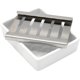 thumbnail image 4 of Ceramic Soap Dish Stainless Steel Soap Holder for Bathroom and Shower Double Layer Draining Soap Box 2 PCS, 4 of 5