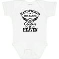 thumbnail image 3 of Inktastic Handpicked for Earth by My Cousin in Heaven with Angel Wings Boys or Girls Baby Bodysuit, 3 of 5